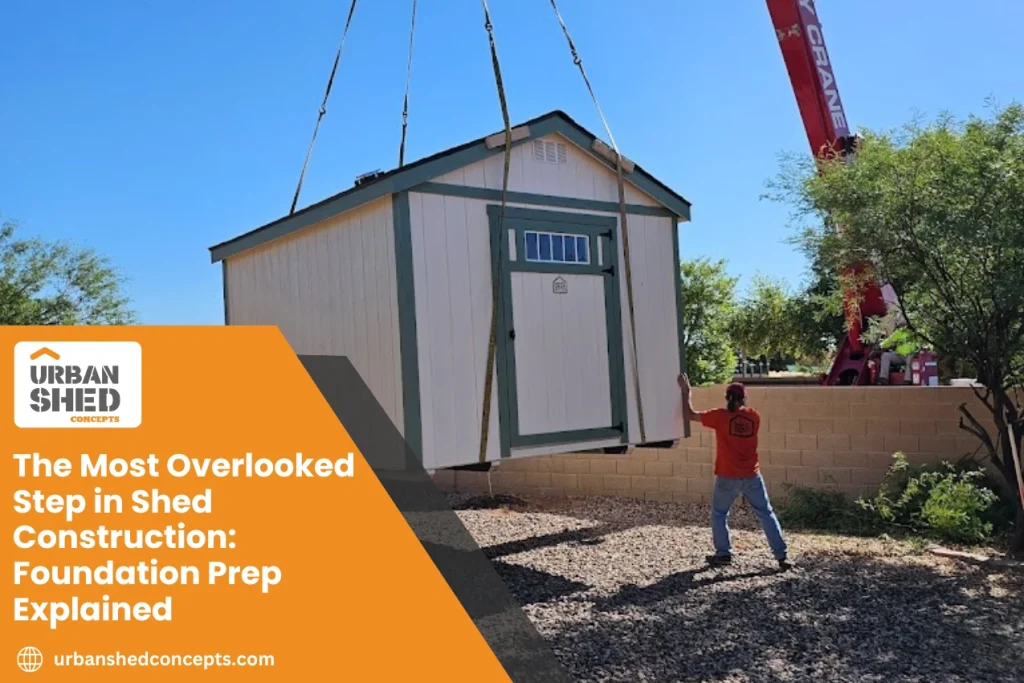 Learn why foundation prep is the key to long lasting sheds. Discover how Urban Shed Concepts builds durable sheds from the ground up.